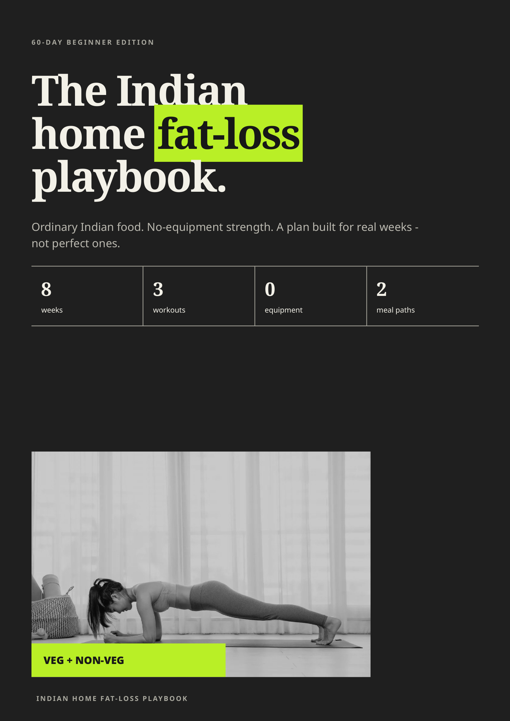 The Indian Home Fat-Loss Playbook cover